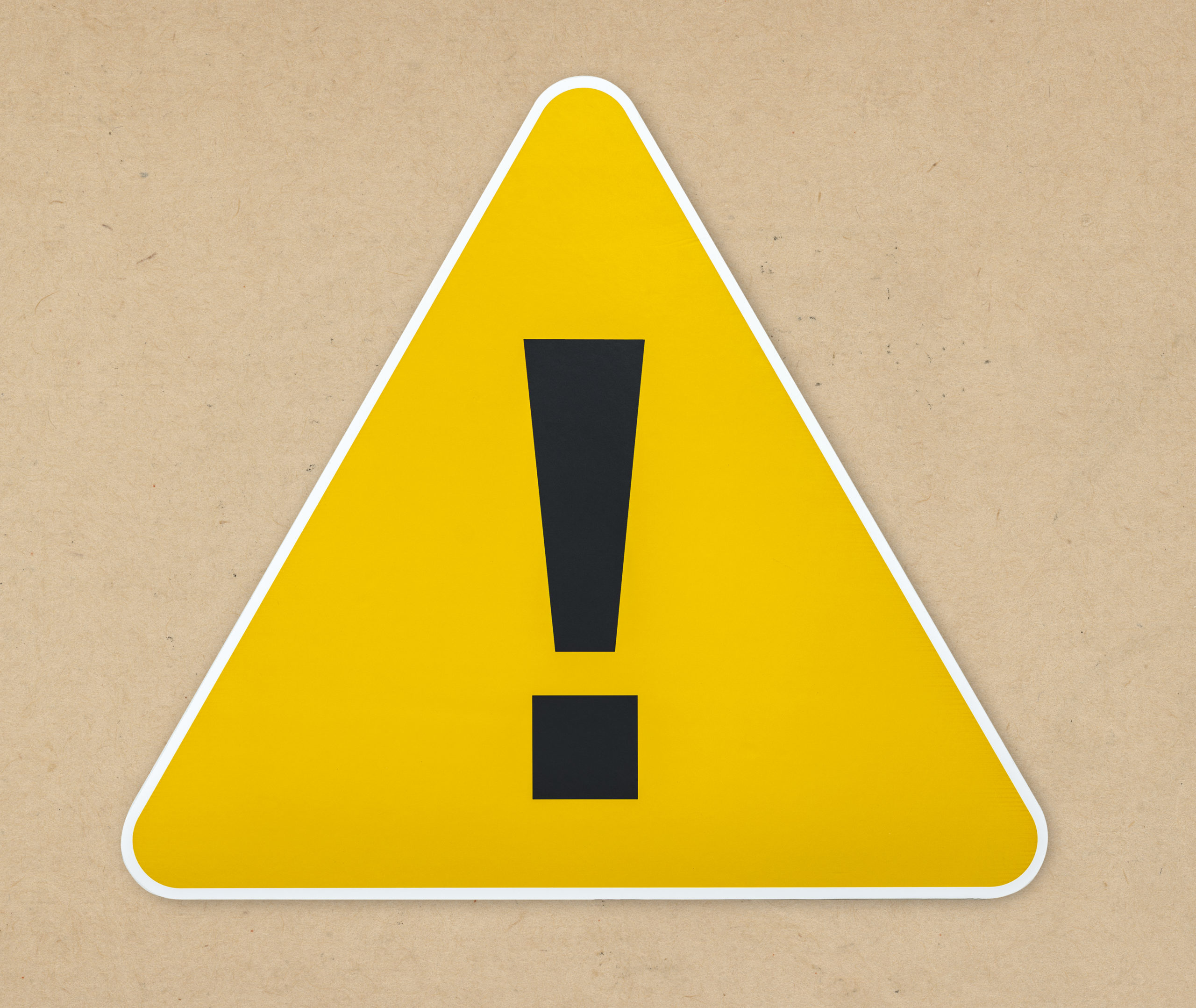warning sigh yellow