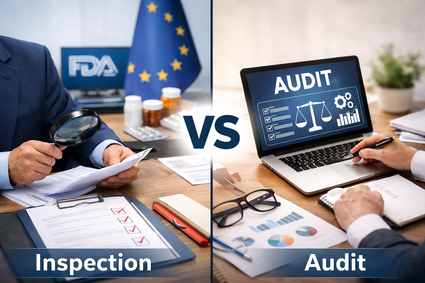Inspection vs Audit in Pharmacovigilance: Key Differences Explained