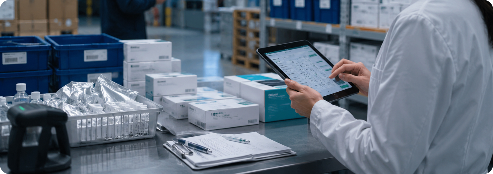 GDP-compliant pharmaceutical warehouse