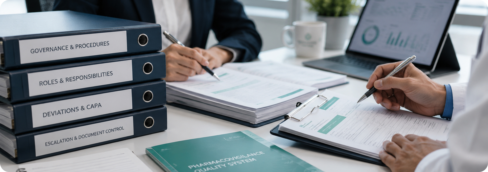 Pharmacovigilance quality system documentation